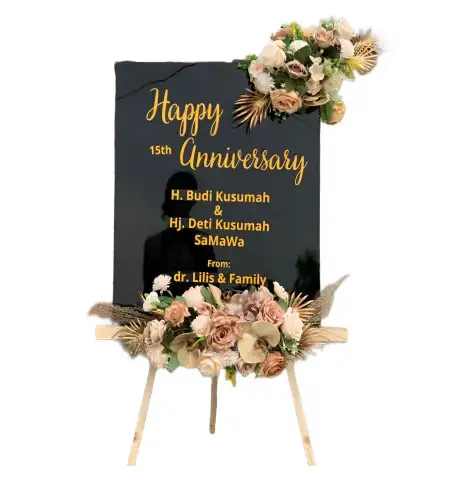 Papan Bunga Akrilik Temenggungan